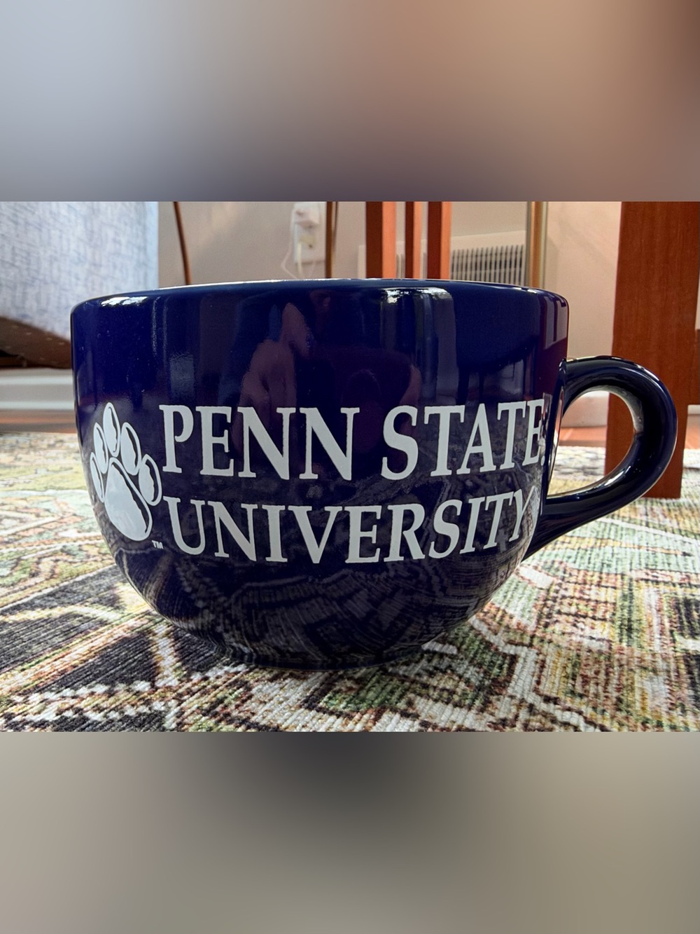 Penn State Blue Ceramic giant mug
